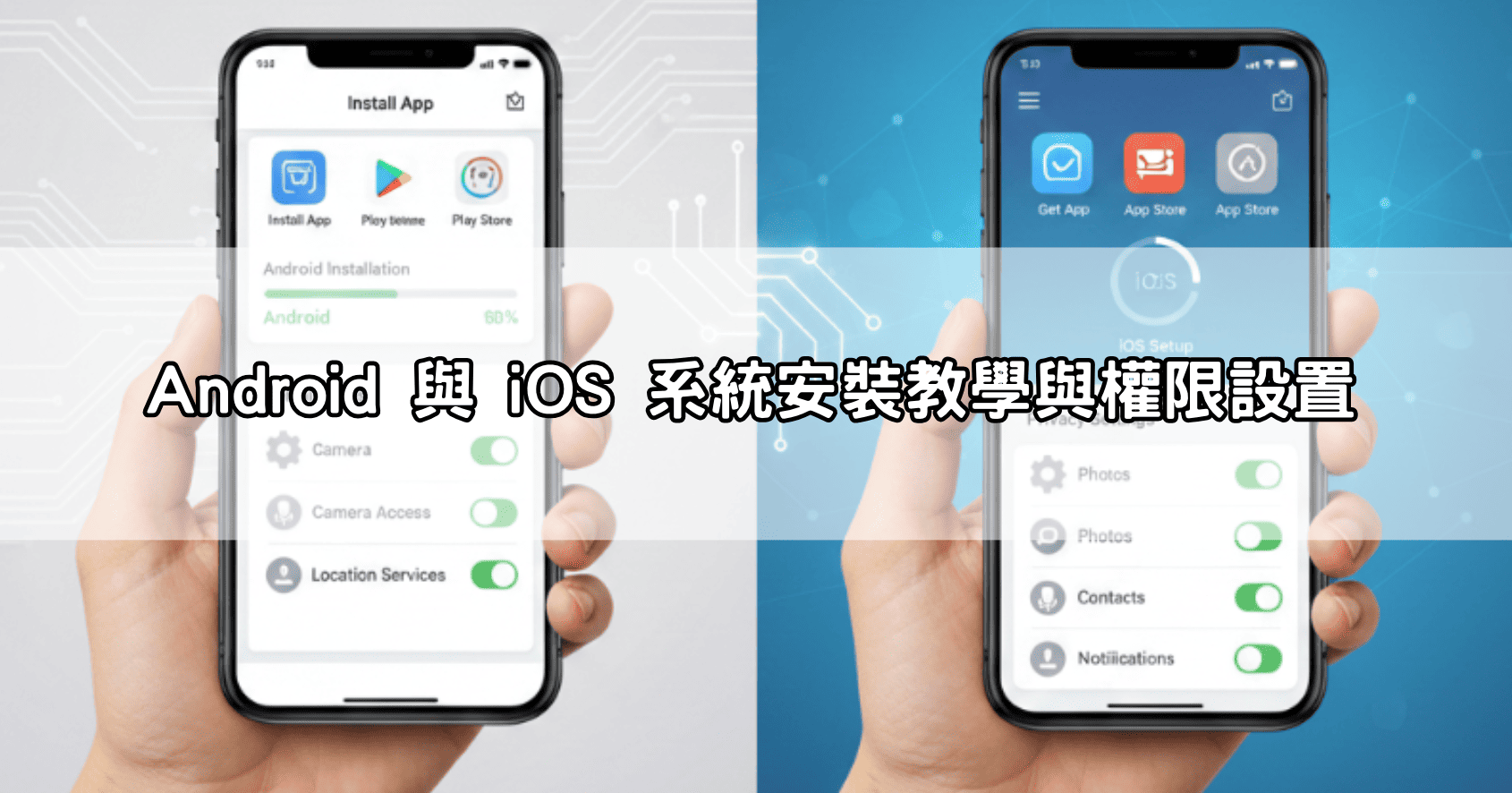 Android 與 iOS 系統安裝教學與權限設置